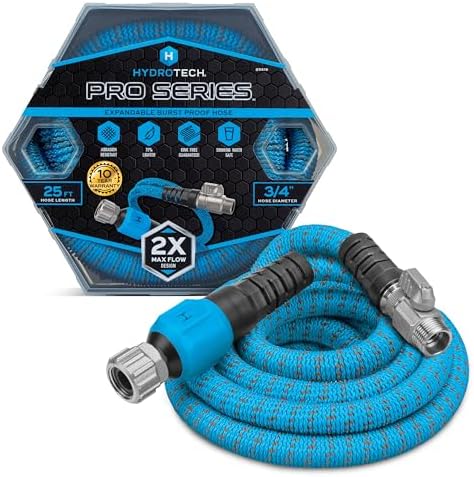 HydroTech Pro Series 25 ft Max Flow Garden Hose, 3/4 in Diameter by HydroTech