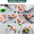 Automatic Self Drip Irrigation Kit, Programmable Timer, 1.2L / min Indoor Self Watering System, Supports 8 Potted Plants, Smart Water Control, DIY Vacation Watering - Image 5