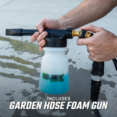 Slick Products Wash & Wax + Garden Hose Foam Gun - 64 oz - Image 4
