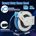 FIXFANS Pressure Washer Hose Reel with Hose, Pressure Washer Extension Wand - Image 4