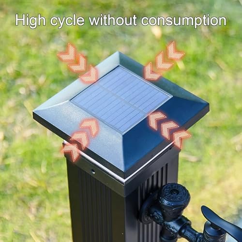 Solar LED Light Water Column, Vertical Garden Water Column, Freestanding Outdoor Faucet, Frost-Proof Fire Hydrant with Hose Holder for Gardening, School(60cm/23.6in) - Image 4