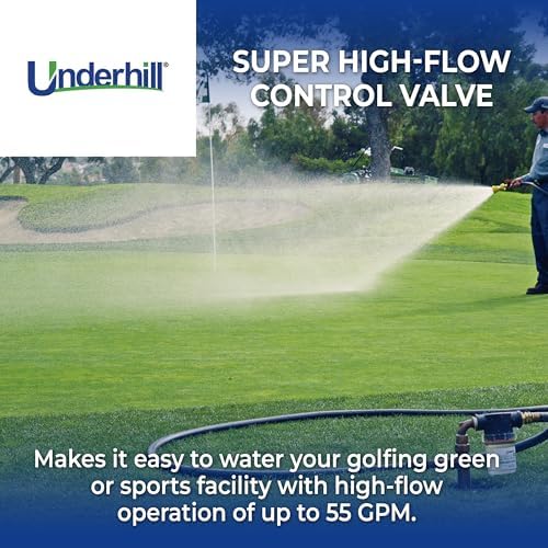 Underhill Water Hose Valve Attachment Sprayer, Heavy-Duty, High Flow Control Composite and Steel, A-BV77FM, 3/4-Inch Hose Thread - Image 2