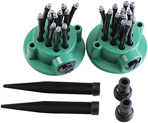 Sprinkler, 2Pcs Garden Plants Vegetable Adjustable Watering Sprinkler Multi use Lawn Irrigation System by Haofy