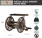 AMES 2398110 NeverLeak Decorative Wall Mount Hose Reel, Brown - Image 5