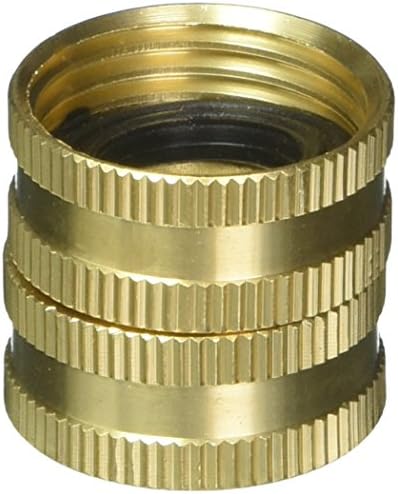 20 Pack - Gilmour 7FHS7FH Brass Water Hose Connector | Double Female Thread with Swivel | 3/4 Inch x 3/4 Inch Garden Hose Adapter by Gilmour