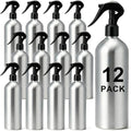 12 Pack 500ml Aluminum Spray Bottles Empty Reusable Refillable Mister Metal silver Water Sprayer Tool for Hair Hairdressing Tattooing Greening BBQ Spritzer Bottle for Smoker by Ferrochef