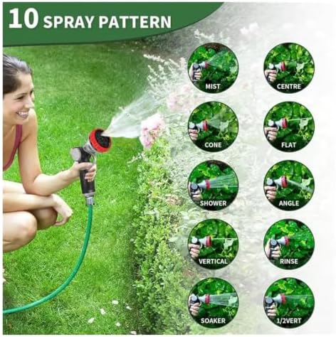 Garden Hose Nozzle, 10 Modes，Heavy Duty Metal - Image 4