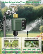 WiFi Water Timer for Garden Hose, 2 Pc Smart Sprinkler Controller with 984ft RF Range, Smart Lawn Watering System Irrigation Timer, APP/Voice Control, Rain Delay, Manual Irrigation (Brass Inlet) - Image 4