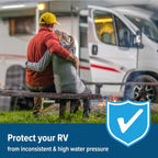 Camco Adjustable RV Water Pressure Regulator - Lead-Free Brass - Image 3