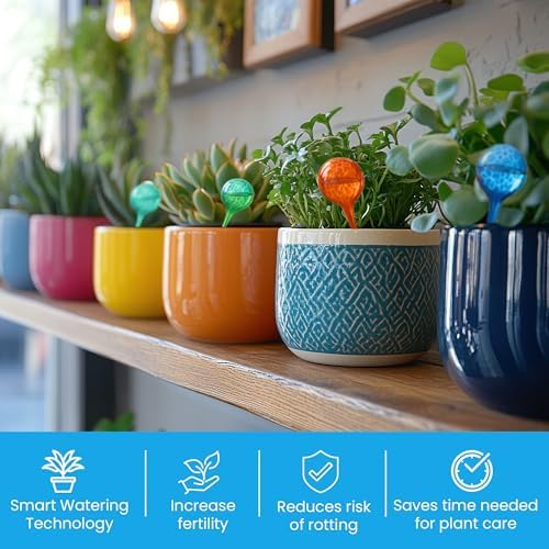 Large Plant Watering Globes 6 Pack – Jumbo Self Watering Bulbs, 350ml Set - Image 7