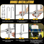 6 Nozzles Foldable Sprayer Boom Kit, Large Coverage Sprayer for ATV/UTV - Image 4