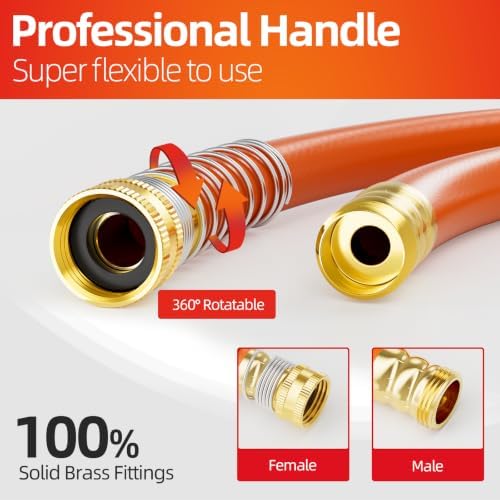 SPECILITE Garden Water Hose 100 ft x 3/4" for yard, Heavy Duty & Flexible - Image 6
