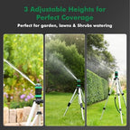 RESTMO Gear Drive Sprinkler with Metal Tripod Base for Large Area Watering - Image 6