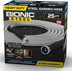 Bionic Steel 100 FT and 25 FT Garden Hoses, 304 Stainless Steel Metal Water Hoses, Flexible and Durable - Image 5