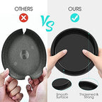 6 Pack Plant Saucer 12 14 16 18 20 22 Inch Plastic Plant Tray, Sturdy and Durable Flower Pot Container Accessories Plant Pot Saucers for Indoor and Outdoor (22 Inch, Black) - Image 3