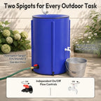 VINGLI Collapsible Rain Barrel Portable Rain Water Collection (Blue, 100 Gallon) - Image 6