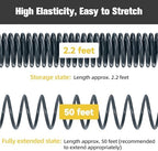 Coil Hose,3/8" EVA Coil Garden Hose 50 FT,Curly Water Hose Lightweight - Image 3