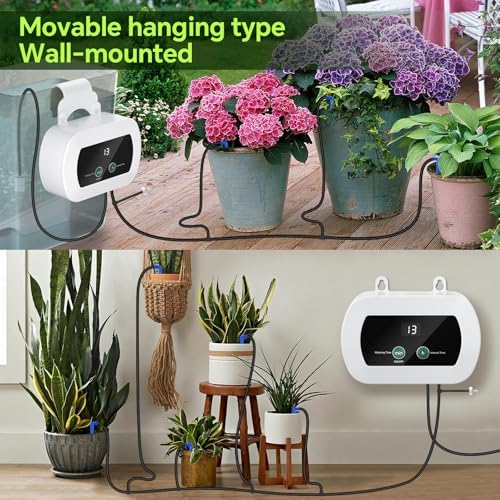 Automatic Watering System with Self Plant Watering Devices,Indoor Watering System for Potted Plants with Customize Schedule Water Timer,USB Power for Indoor Plant Watering System - Image 5
