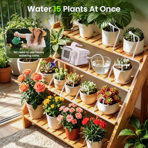 Solar Drip Irrigation System, Automatic Plant Watering Kit for 15 Plants - Image 3