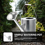 FAVOMOTO Galvanized Iron Watering Can 5l Thick Vintage Sprinkling Pot for Indoor Outdoor Plant Watering with Long Spout Household Garden Use - Image 6