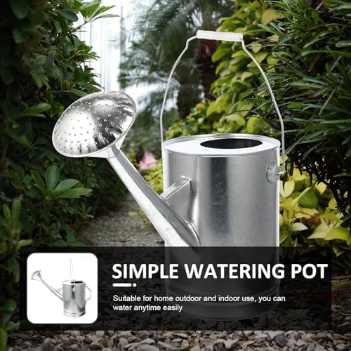 FAVOMOTO Galvanized Iron Watering Can 5l Thick Vintage Sprinkling Pot for Indoor Outdoor Plant Watering with Long Spout Household Garden Use - Image 6