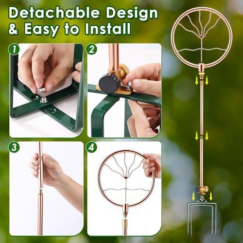 34" Ornamental Sprinkler, 360° Rotating, Wave Fan - Image 6