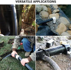 Flexible PVC Pipe ID1.5" Black PVC Pipe,ID1.5" x50 feet Pool Hose,Spa Hose Tubing for Koi Ponds, Pond Tubing,Irrigation and Water Gardens,With 2PCS Stainless Steel Clamps - Image 7