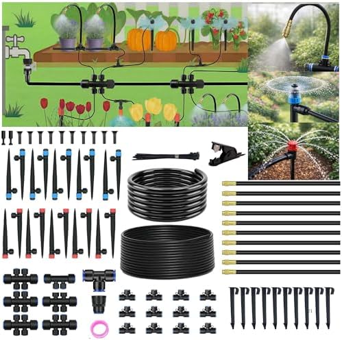 Ultimate 370FT Drip Irrigation Bundle – 240FT Quick Connect System + 130FT Flexible Hose with Accessories – 2 Tubing Sizes 1/2" & 1/4 for Custom Watering - Image 2