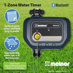 Melnor 65182AMZ Bluetooth Hose Timer, 1-Zone Programmable Watering Timer, Quick Connect Bundle, Black, Yellow - Image 6