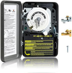 T104 24-Hour Mechanical Time Switch 40A DPST, for Pool Pumps, Water Heaters by Unknown