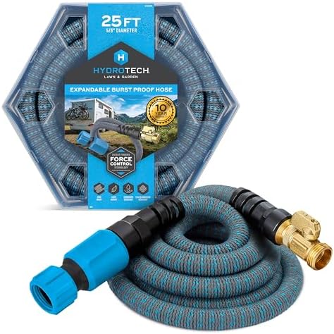 HydroTech 25 ft Expandable Burst-Proof Garden Hose, 5/8 in Diameter by HydroTech