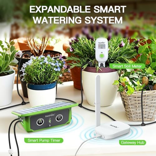 RainPoint WiFi Solar Drip Irrigation System Indoor & Outdoor,WiFi HUB Need - Image 6