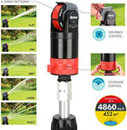 Eden 11530 Multi-Pattern Turbo Gear Drive Metal Tripod Sprinkler Plus Misting System & 94124 Multi Pattern Turbo Gear Drive Sprinkler Plus Misting System, with Quick Connect Set, 360 Degree Coverage - Image 4