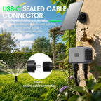 WiFi Solar Irrigation Controller Dual Outlet Timer Waterproof - Image 4