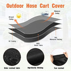 Outdoor Garden Hose Reel Cart Cover Waterproof-37.8x23.6x36in - Image 4