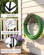 Shark Hose Holder Metal Wall Mount Heavy Duty 125'5/8" Garden Hose Hanger - Image 3