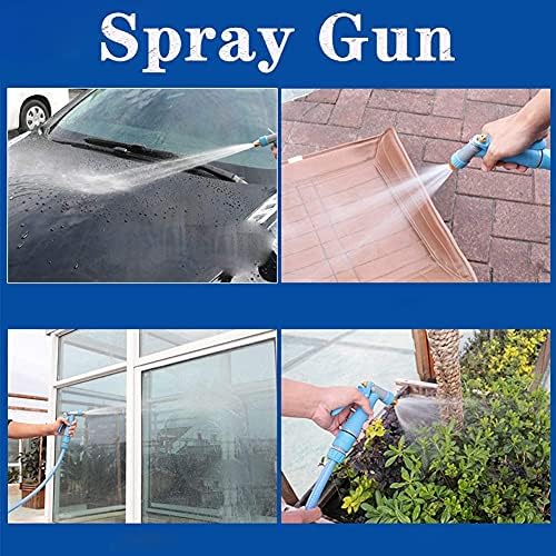 Garden Hose Nozzle Spray Guns Rotating Adjustable Garden Spray Watering Guns Slip Resistant Labor-Saving for Plants Watering Cleaning Showering Pets Watering Gun (Color : 30m Suit) - Image 5