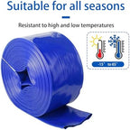 Flat Soaker Hose, PVC Seepage Pipe for Garden Irrigation, Flexible Water Saving Belt for Lawn Flower Bed 50m 8 inch - Image 5