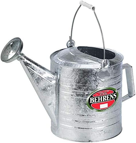 Behrens 208 2-Gallon Steel Watering Can, Silver by Behrens