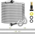SPECILITE Expandable Metal Garden Water Hose 50 FT with Adjustable Nozzle by SPECILITE