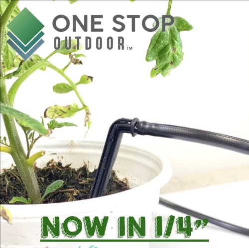 100-Pack 4" Inch Angled Drip Emitter Stake, (FITS 1/4" & 1/8" TUBING) for Precise Watering & Irrigation, Greenhouse, Container Gardening, Home Garden, and Hydroponics Growing - Image 2