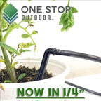 100-Pack 4" Inch Angled Drip Emitter Stake, (FITS 1/4" & 1/8" TUBING) for Precise Watering & Irrigation, Greenhouse, Container Gardening, Home Garden, and Hydroponics Growing - Image 2