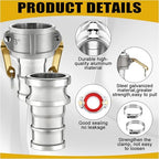 4 Set 3 Inch Camlock Fittings Type C&E - Image 3