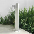 304 Stainless Steel Cylindrical Vertical Garden Water Column with Hose Stand ,Outdoor Anti-Freeze Faucet Column Watering Fountain Irrigation Post,Yard Water Dispenser Hydrant Floor Mount Water Tap by Unknown