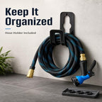 50ft Non-Expandable Garden Hose, Durable Fabric, Brass Connectors - Image 3