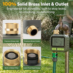 1 Zone Water Timer with Brass Inlet Outlet, Sprinkler Timer for Garden Hose - Image 3