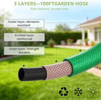 100 ft Retractable Garden Hose Reel 1/2" for Wall Mount Yard - Image 6