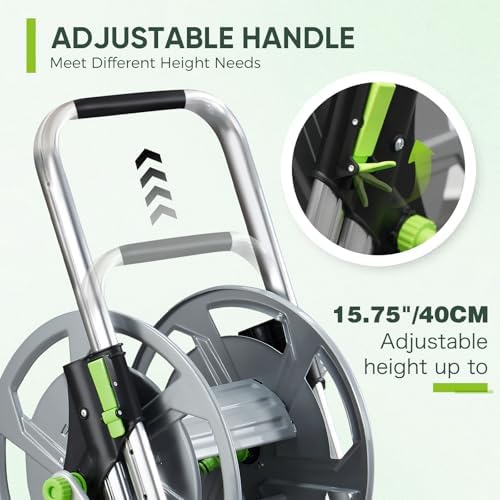 Garden Hose Reel Cart, Holds 75-150 Feet of 5/8" Hose - Image 3