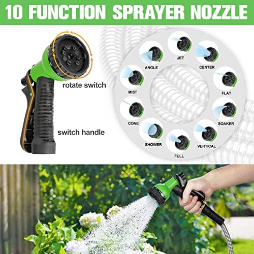 TVKB Metal Garden Hose 75ft Stainless Steel Water Hose Super Tough Flexible Water Pipe with 3/4 inch Brass Fittings and Sprayer Nozzle, Kink & Tangle Free, Rust Proof - Image 4