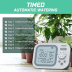 Automatic Drip Irrigation System for Indoor Plants, 2026 Automatic Plant Waterer for 15 Potted Plants Watering with Anti-Siphon and Humidity Mode, Timer, Rechargeable Vacation Self-Watering Pump - Image 5